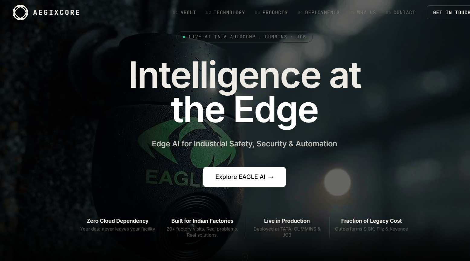 AegixCore website preview